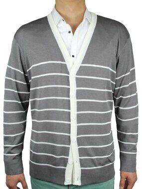 Stripe Cardigan Sweater